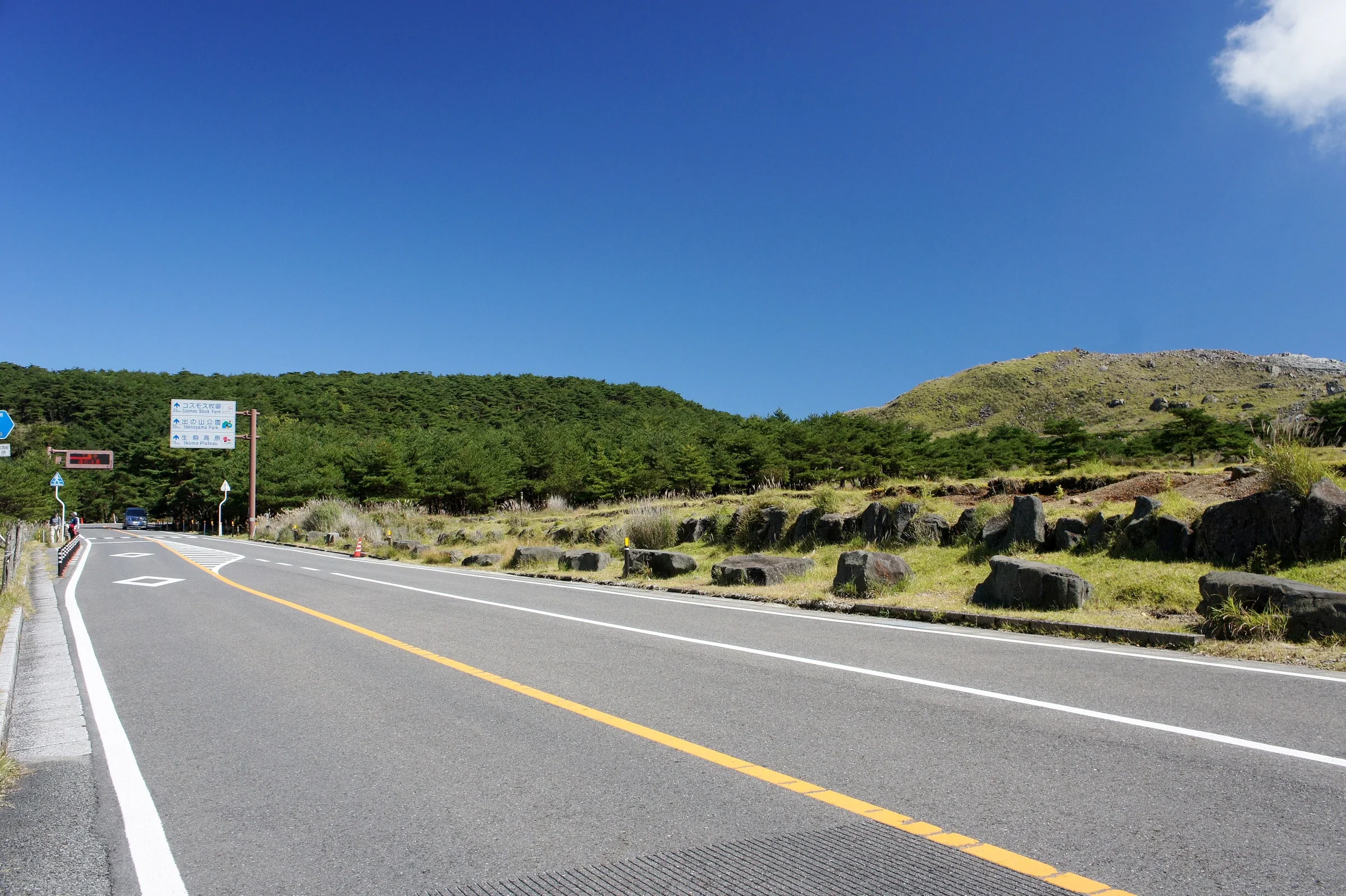 霧島與蝦野高原自駕路線示意圖:由霧島神宮上山,走高原池巡步道後往溫泉區住宿