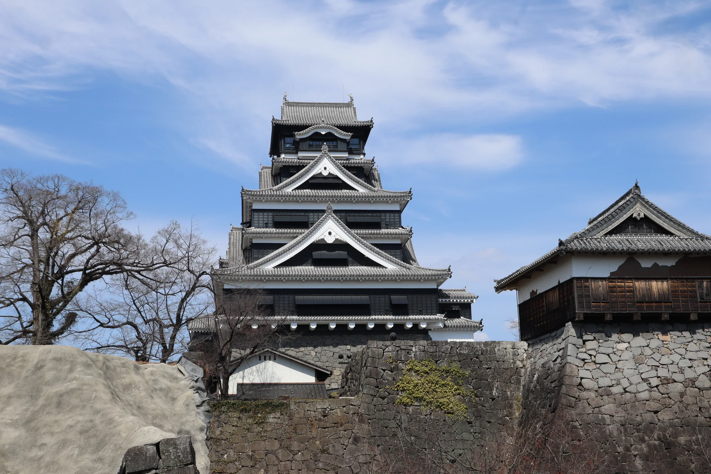 熊本城大天守與城郭建築，2024 年 3 月拍攝