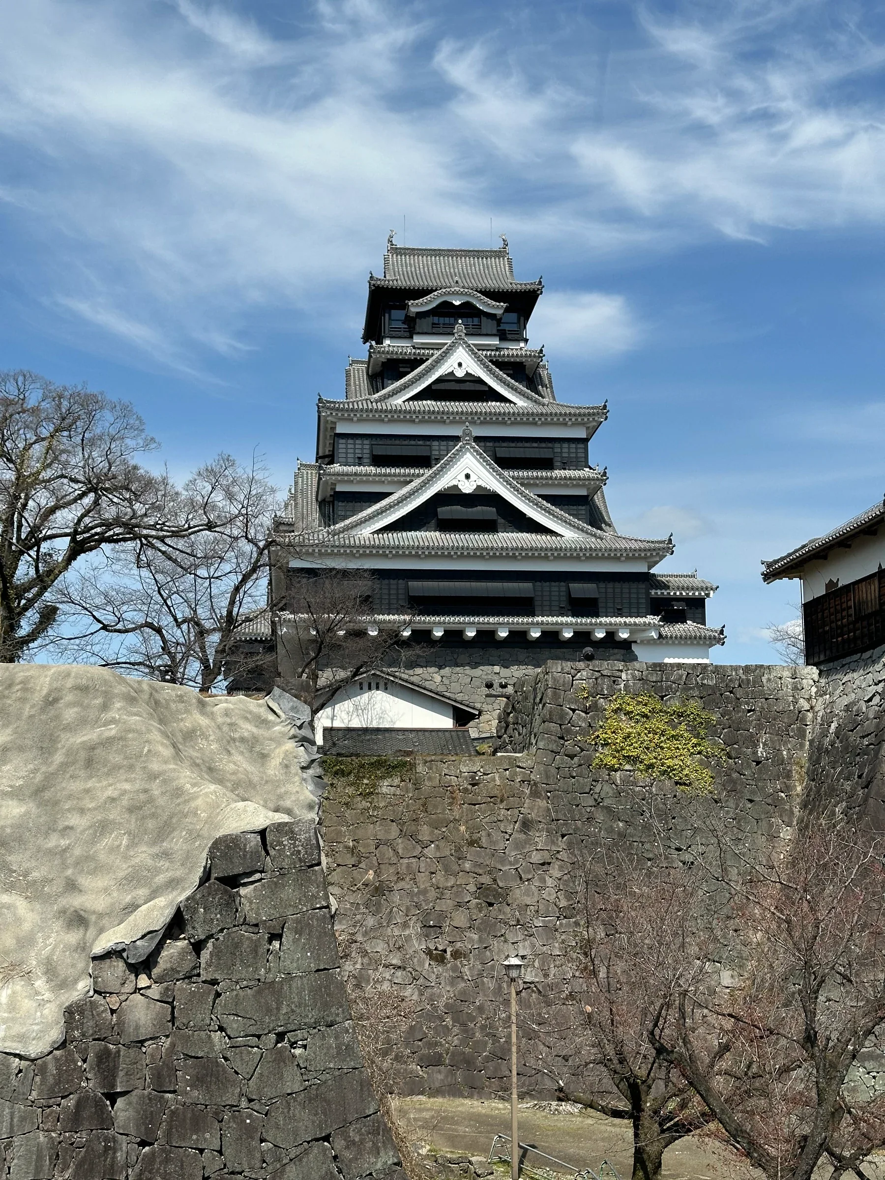 熊本城天守閣與周邊石垣