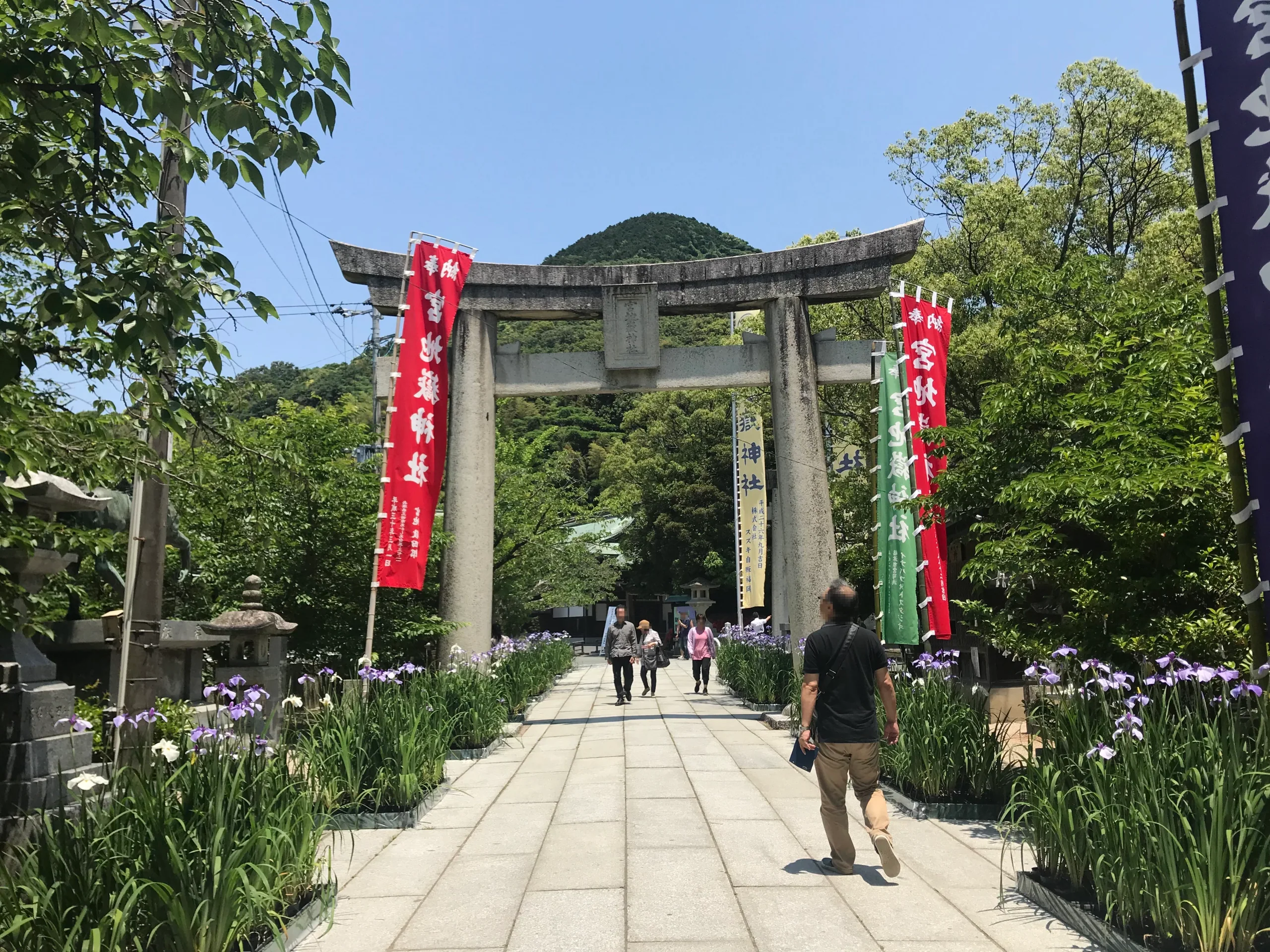 宗像與福津海岸自駕路線示意圖:宗像大社、海岸景點與宮地嶽神社方向