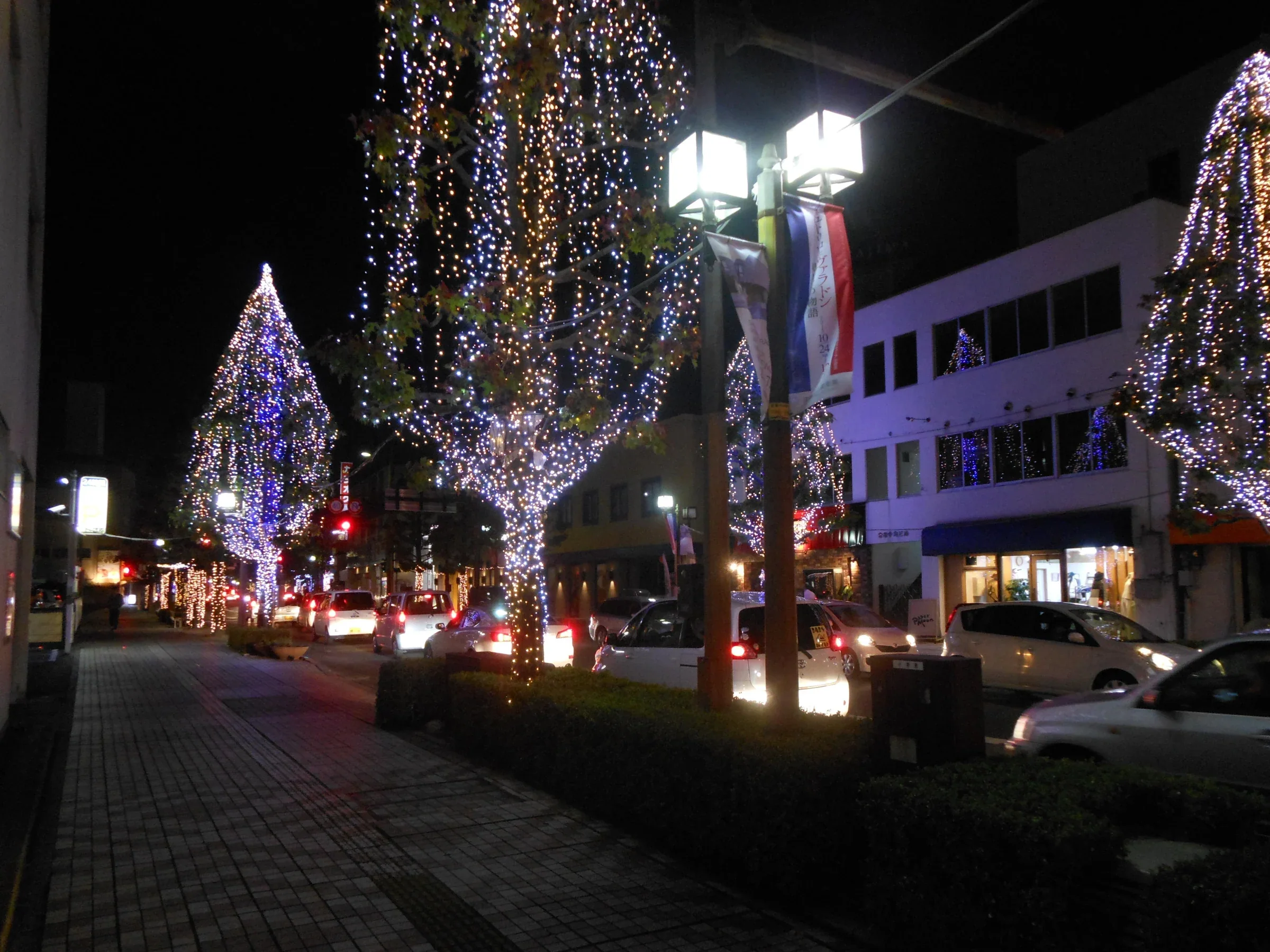 2015年佐賀 Light Fantasy 八幡小路路口旁的中央大通燈飾舊景