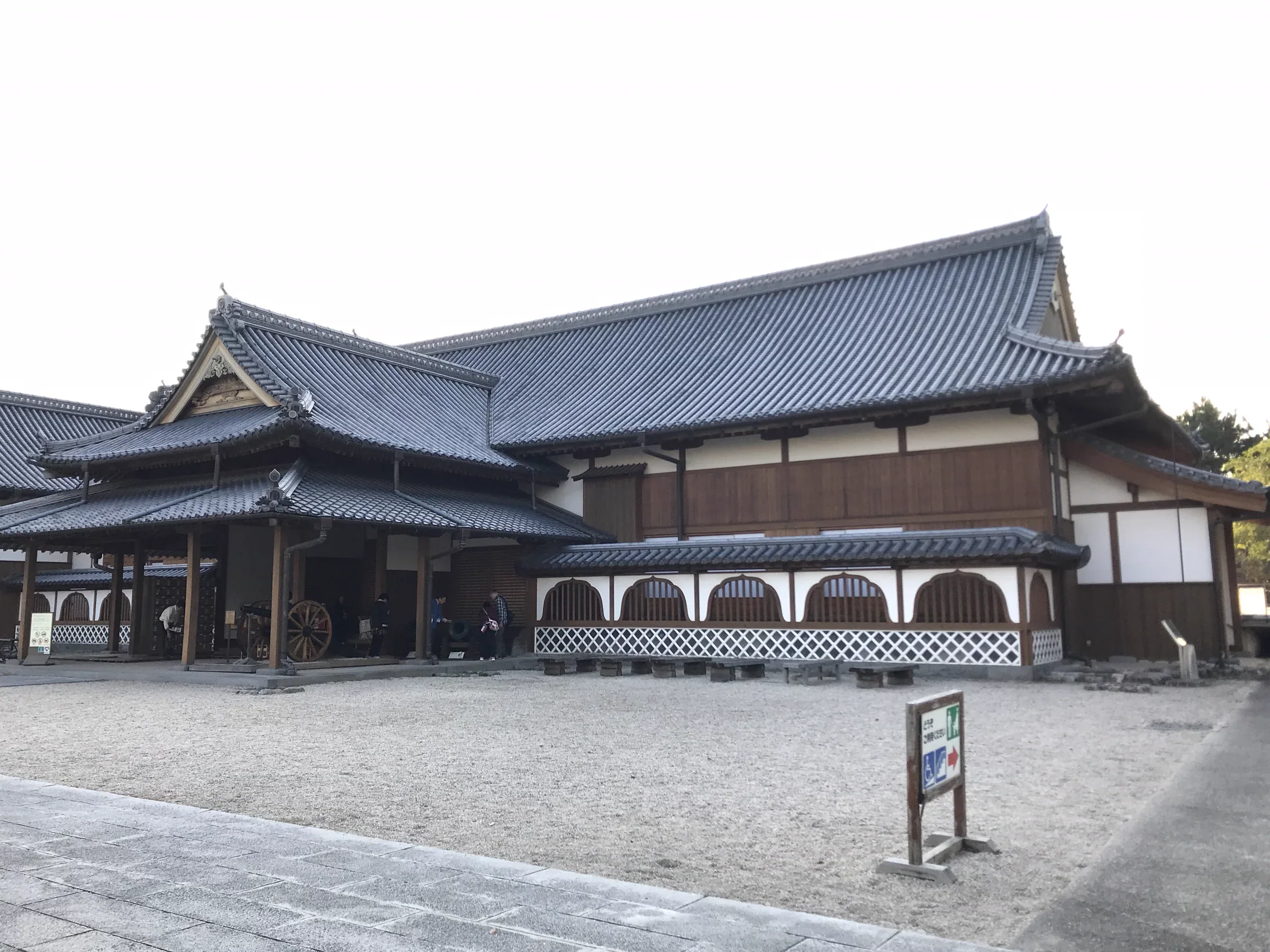 佐賀城本丸歷史館外觀，馬拉松前段經過的佐賀城區景點