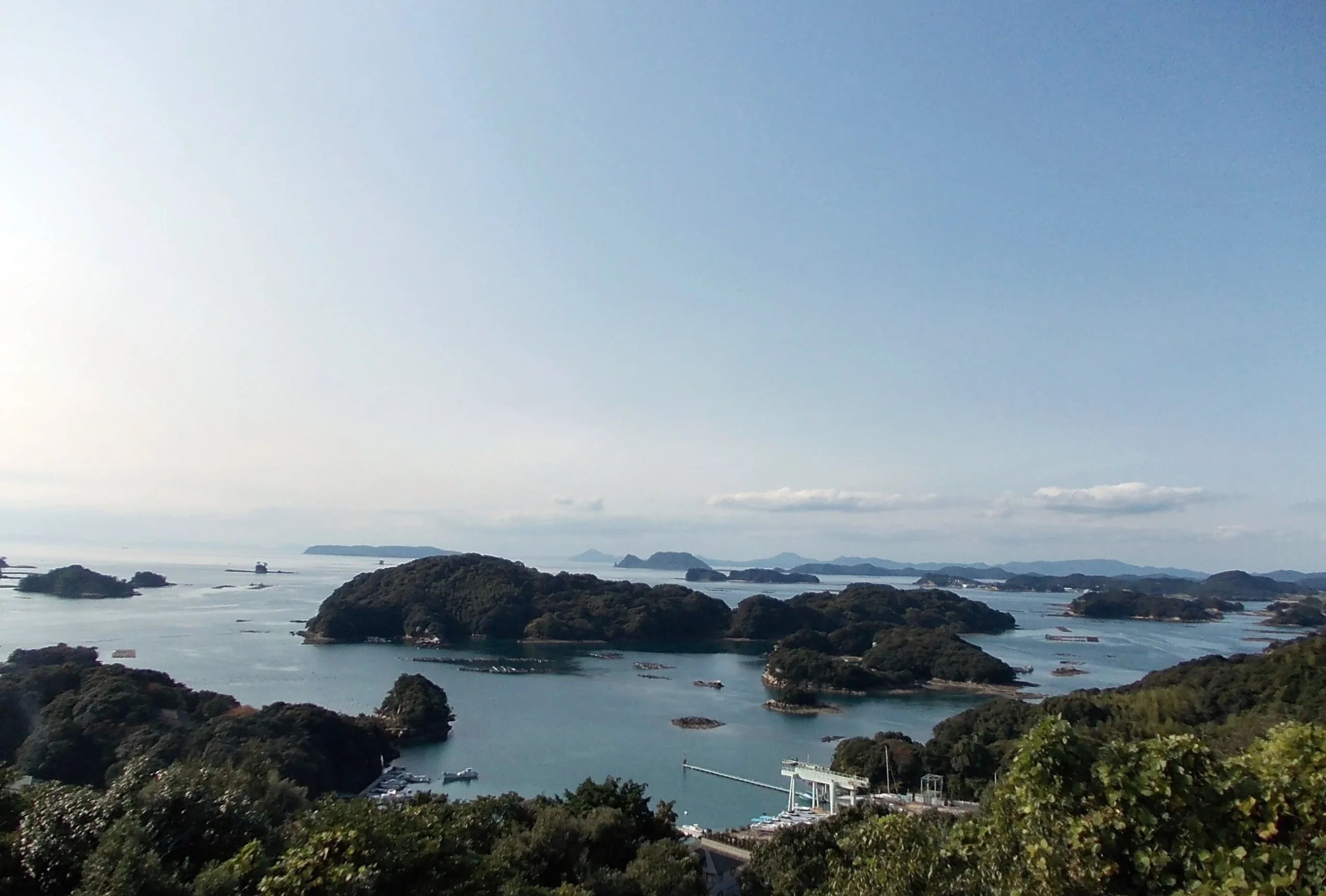 佐世保船越展望所眺望九十九島群島