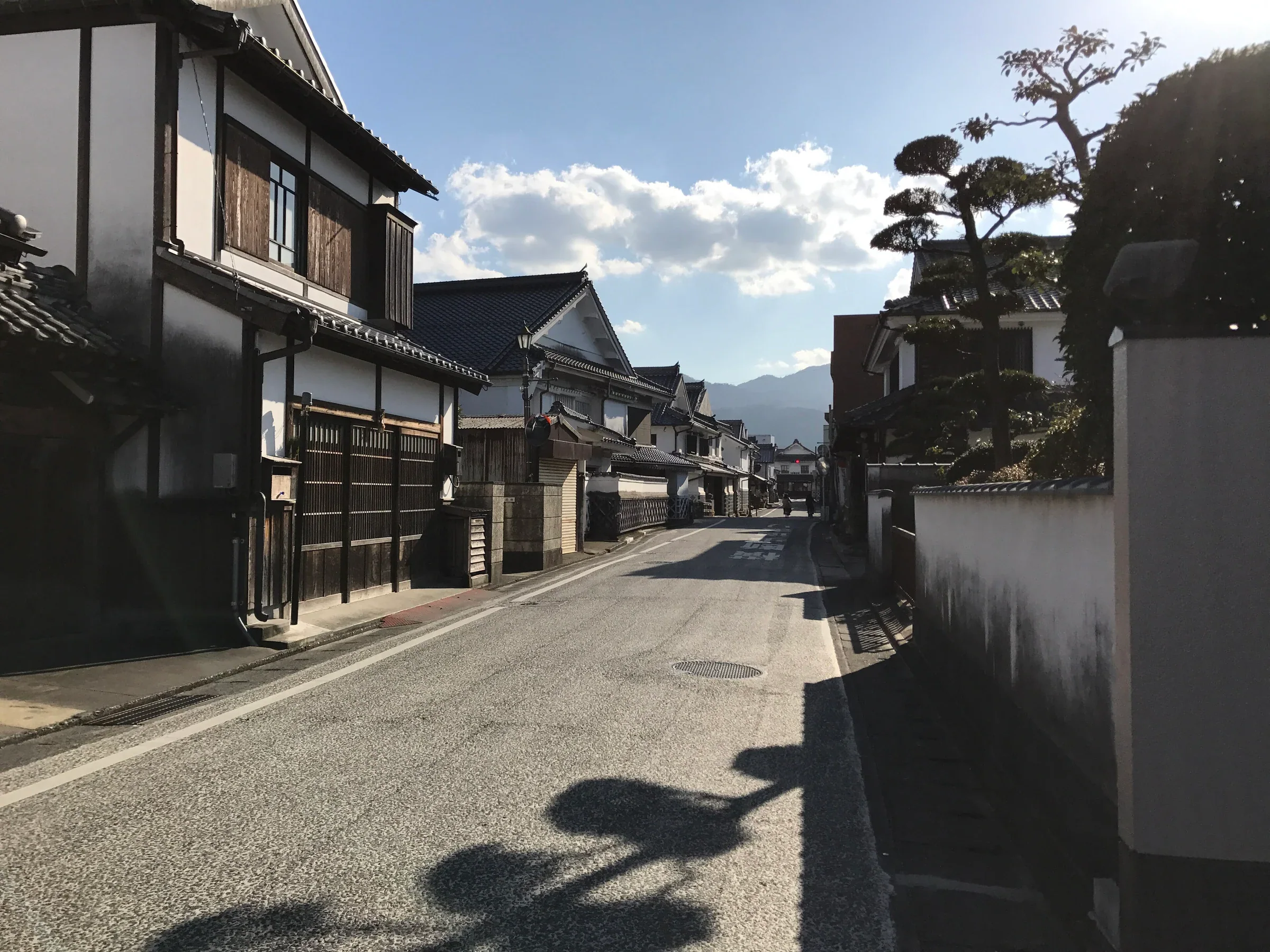 筑後吉井白壁通沿街的傳統房屋