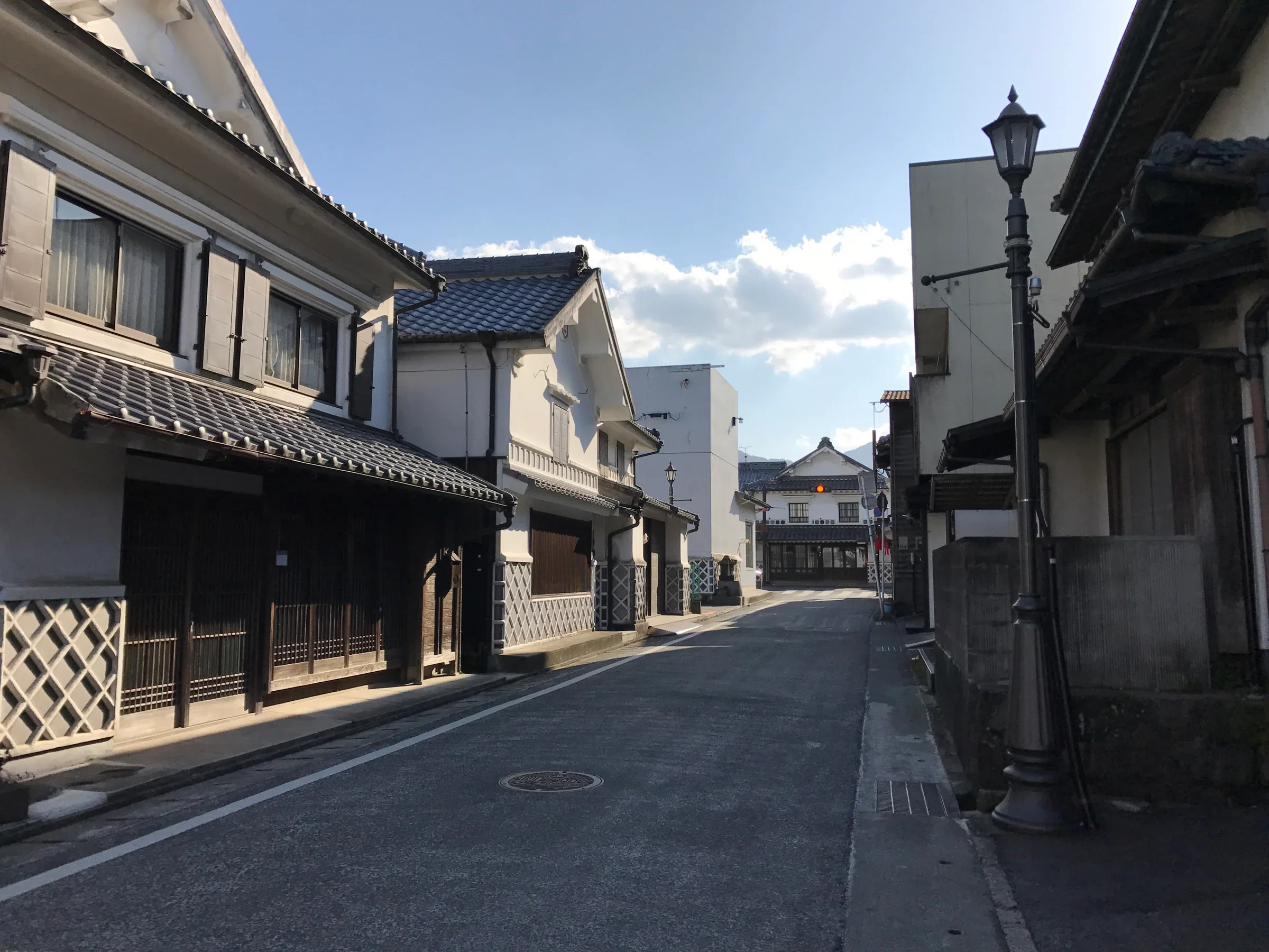 筑後吉井白壁通街景